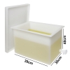 Bel-Art Heavy Duty Polyethylene Rectangular Tank With Top Flanges And Faucet;15.25 X 12 X 19 IN